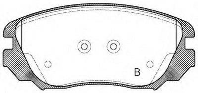 OPEN PARTS bpa138502 -  Комплект тормозных колодок, дисковый тормоз